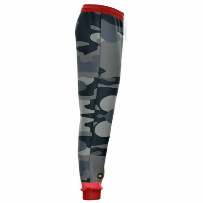 Black Dusk on Fire Eco-Poly Camo Unisex Joggers