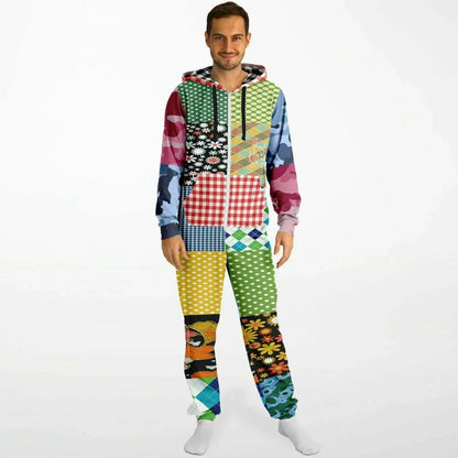 Army Brat Unisex Sweatshirt Fleece Patchwork Romper