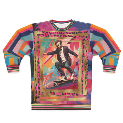 Abe Lincoln Landshark Animal Print Colorblock Unisex Sweatshirt (Gold Label)