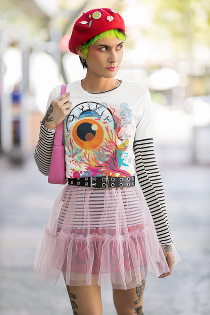 Eyes in Abstract Short Sleeve Unisex Tee