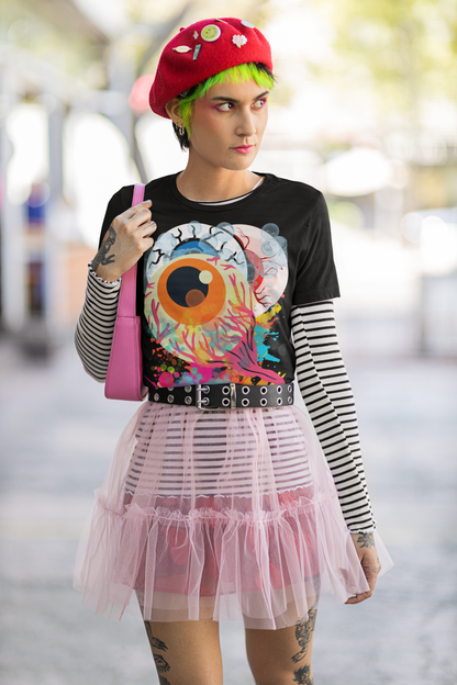 Eyes in Abstract Short Sleeve Unisex Tee