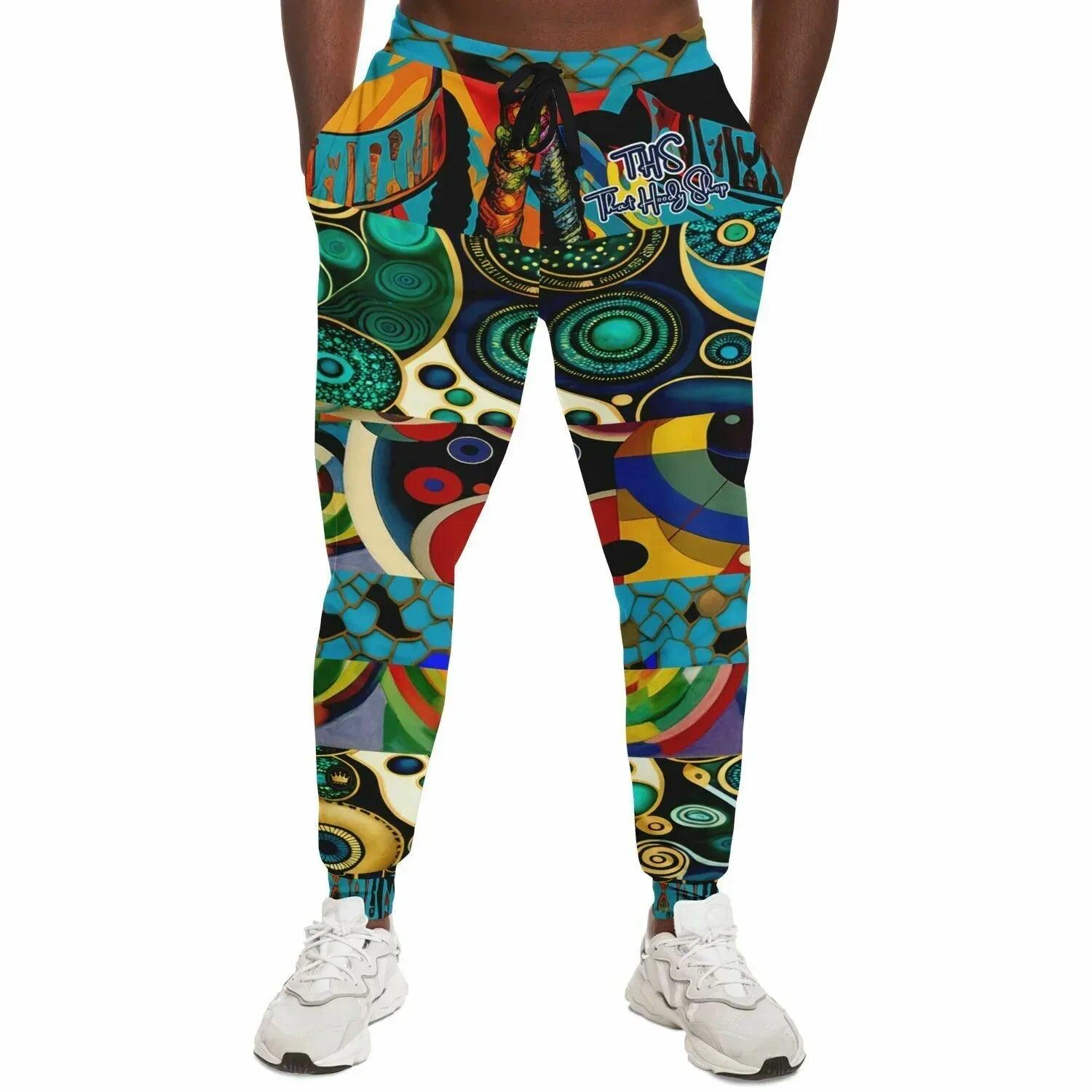 Little Miss Sassy Afro Girl Patchwork Eco-Poly Unisex Joggers