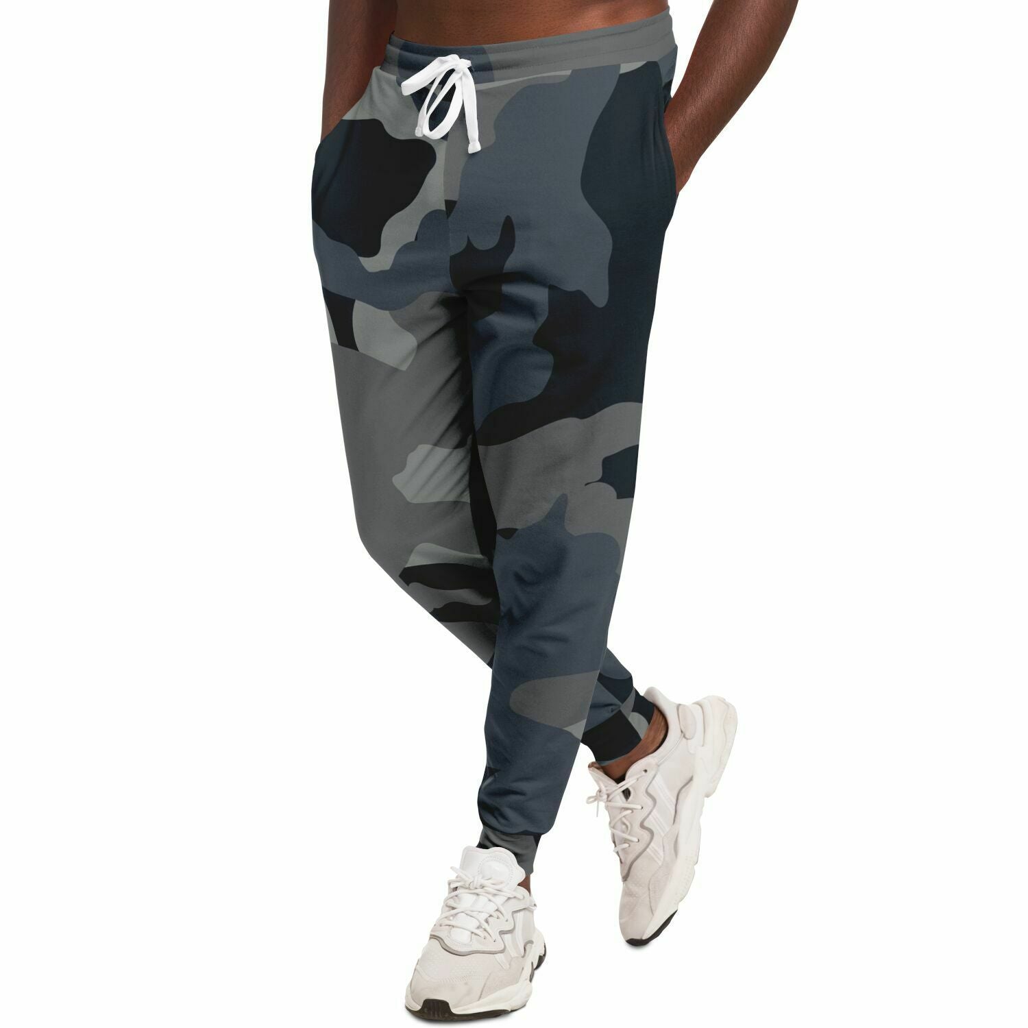 Black Dusk Eco-Poly Camo Joggers