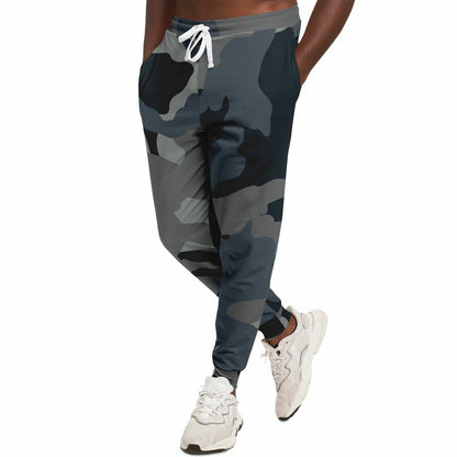 Black Dusk Eco-Poly Camo Joggers