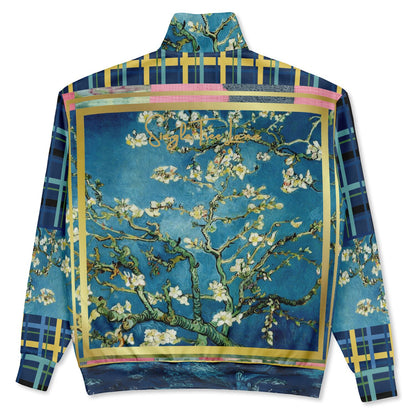 Almond Tree in Blossom - Van Gogh - Heavyweight Oversized Quarter Zip Sweatshirt