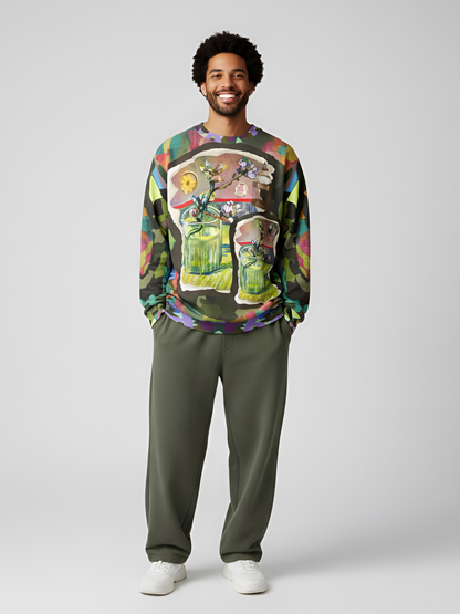 Almond Twig in Bloom Unisex Sweatshirt (Gold Label)