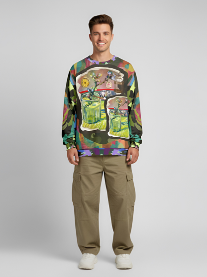 Almond Twig in Bloom Unisex Sweatshirt (Gold Label)