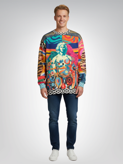Angel on a Rampage Pop Art Unisex Sweatshirt (Gold Label)