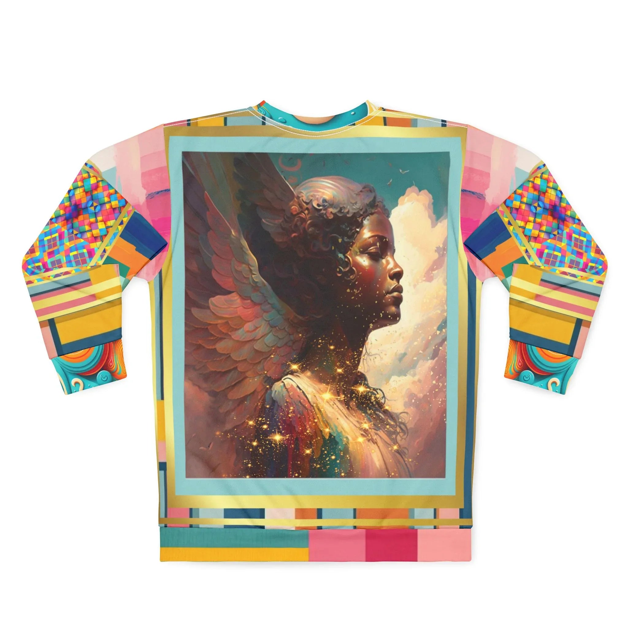 Archangel Gabriel in Feminine Divine Splendor Unisex Sweatshirt (Gold Label)