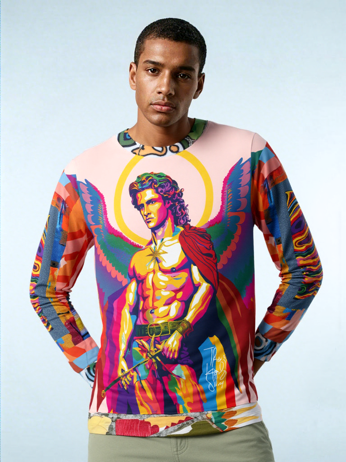Archangel Michael Duo Sided Unisex Sweatshirt (Gold Label)