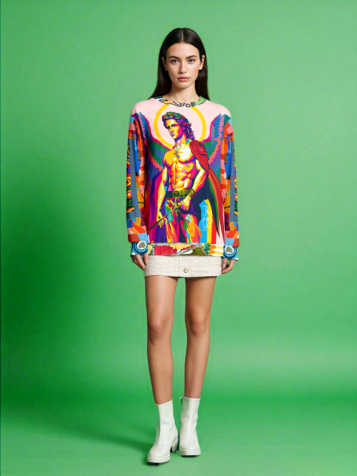 Archangel Michael Duo Sided Unisex Sweatshirt (Gold Label)