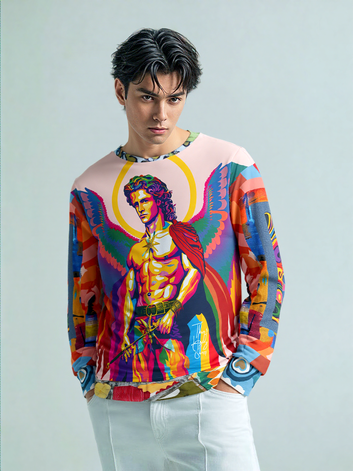 Archangel Michael Duo Sided Unisex Sweatshirt (Gold Label)