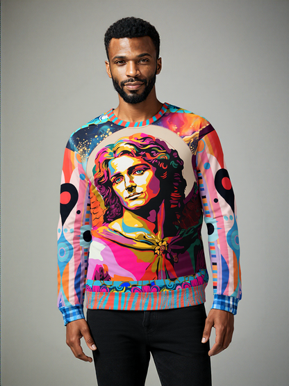 Archangel Michael in Vibrant Reflection Unisex Sweatshirt (Gold Label)