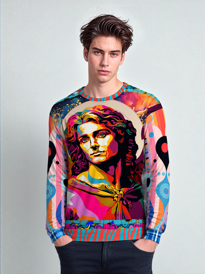 Archangel Michael in Vibrant Reflection Unisex Sweatshirt (Gold Label)