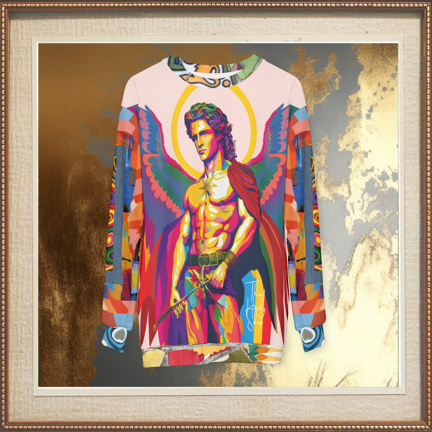 Archangel Michael Duo Sided Unisex Sweatshirt (Gold Label)