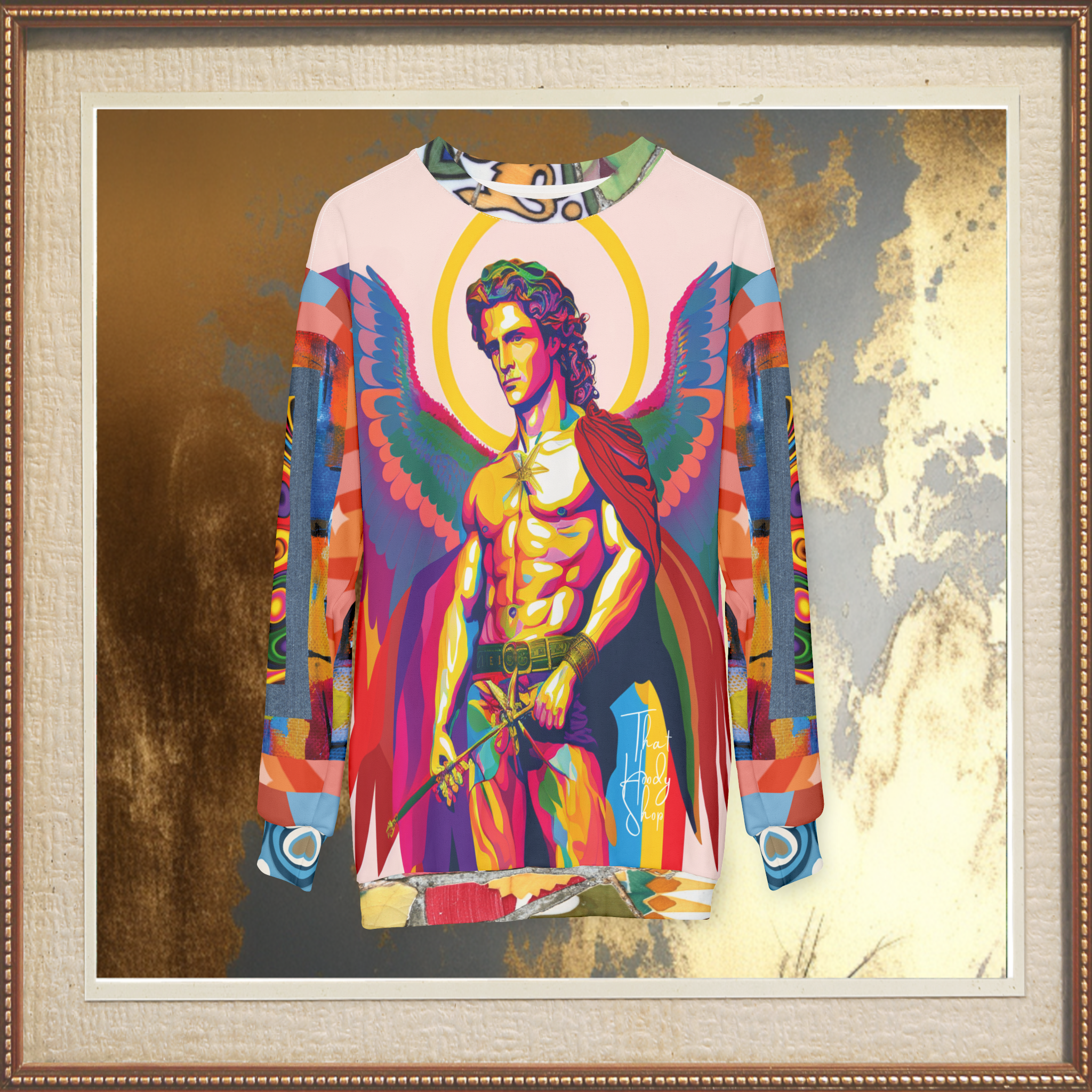 Archangel Michael Duo Sided Unisex Sweatshirt (Gold Label)