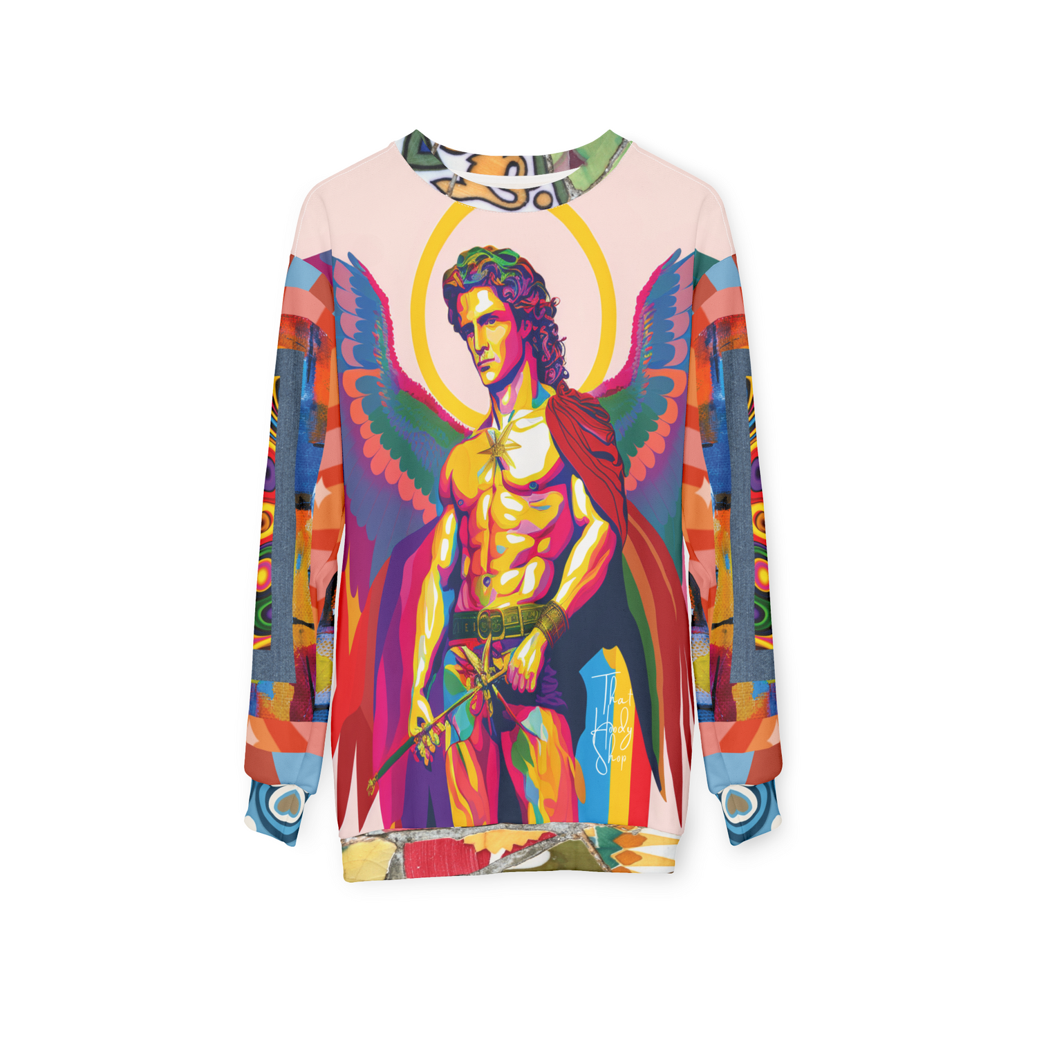 Archangel Michael Duo Sided Unisex Sweatshirt (Gold Label)