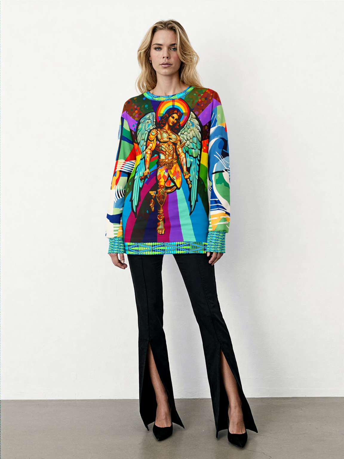 Archangel Sachiel of Prosperity Unisex Sweatshirt (Gold Label)