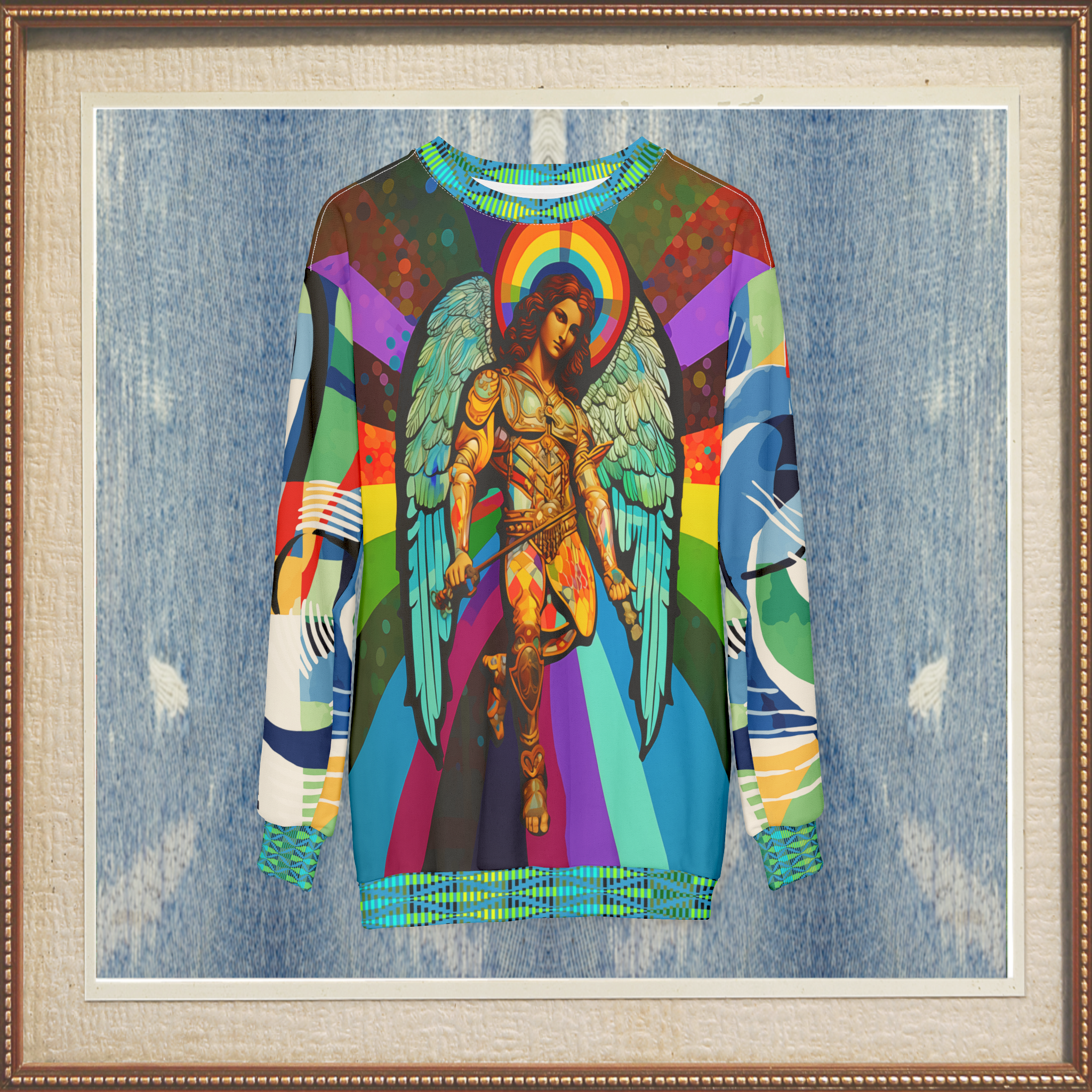 Archangel Sachiel of Prosperity Unisex Sweatshirt (Gold Label)