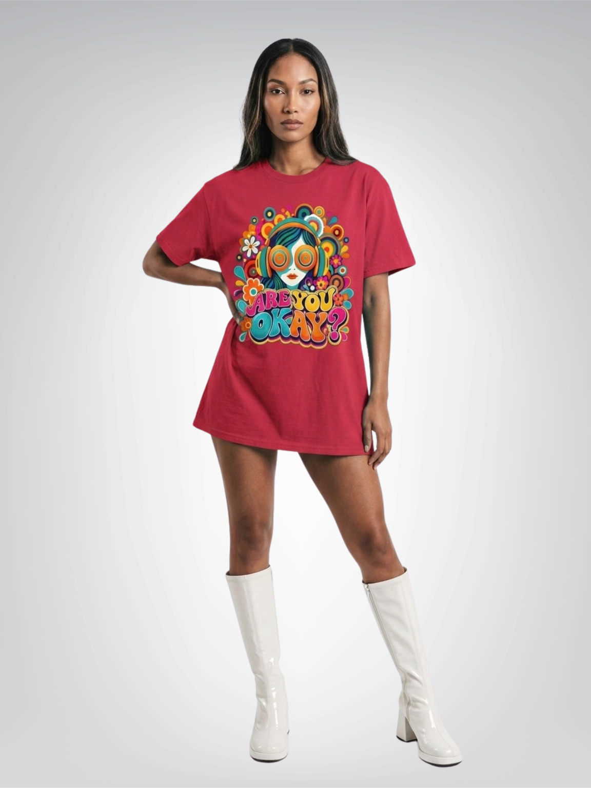 Are You Okay? - Beatnik Edition Heavyweight Unisex Tee