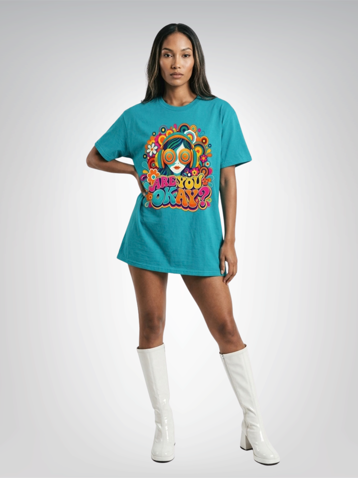 Are You Okay? - Beatnik Edition Heavyweight Unisex Tee