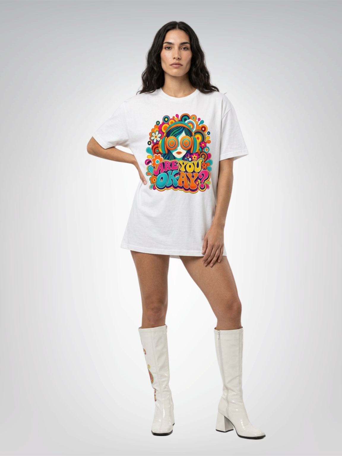 Are You Okay? - Beatnik Edition Heavyweight Unisex Tee