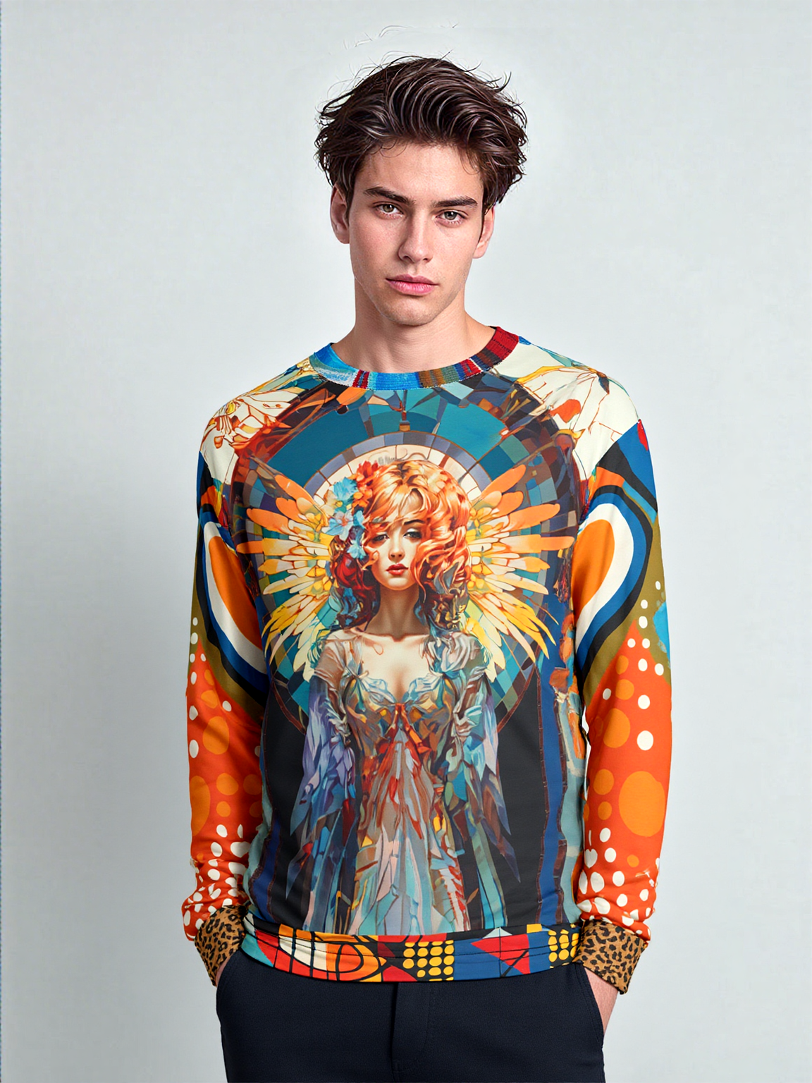 Art Deco Angel Unisex Sweatshirt (Gold Label)