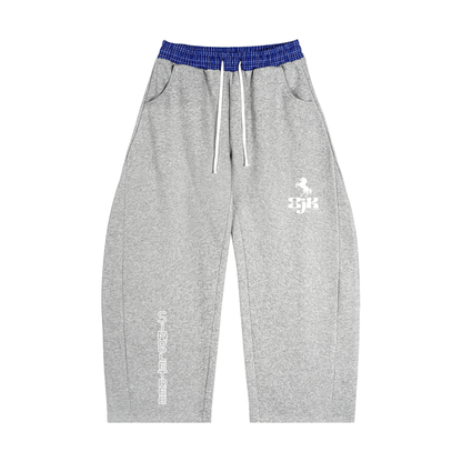 Spoiled &amp;  Entitled™ + STL Plaid Waistband Barrel Sweatpants