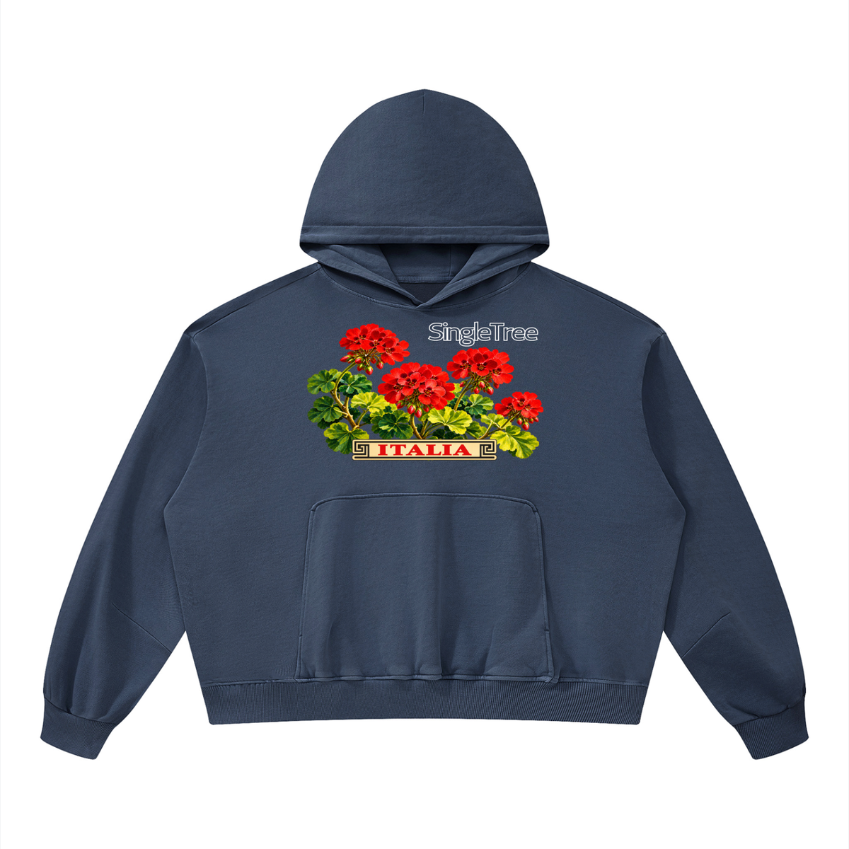 Amalfi in Springtime Unisex Boxy Vintage Washed Hoodie