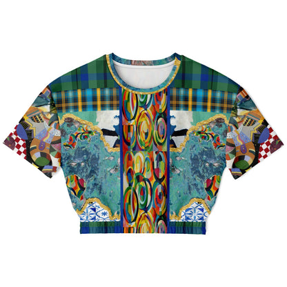 Basel at the Rhine Eco-Poly Short Sleeve Cropped Pullover