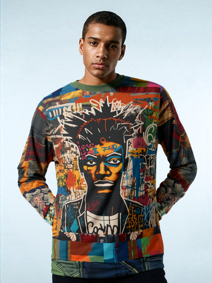 Bastion of Glory Street Art Patchwork Pattern Unisex Sweatshirt (Gold Label)