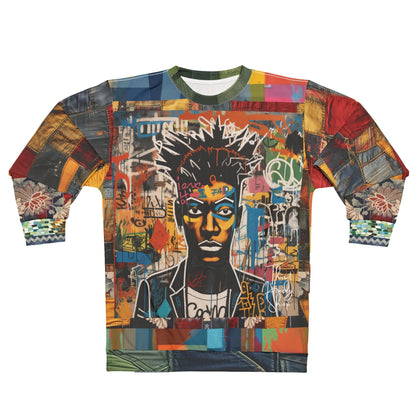 Bastion of Glory Street Art Patchwork Pattern Unisex Sweatshirt (Gold Label)