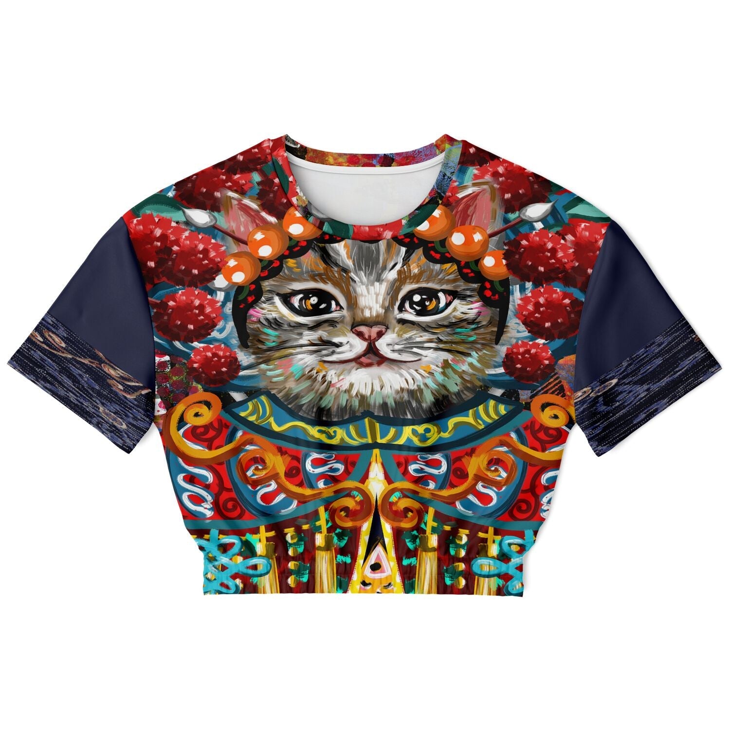 Empress Kanako Eco-Poly Short Sleeve Cropped Pullover