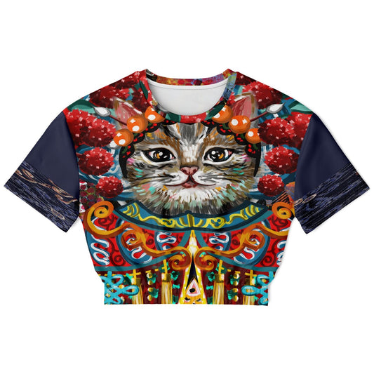 Empress Kanako Eco-Poly Short Sleeve Cropped Pullover