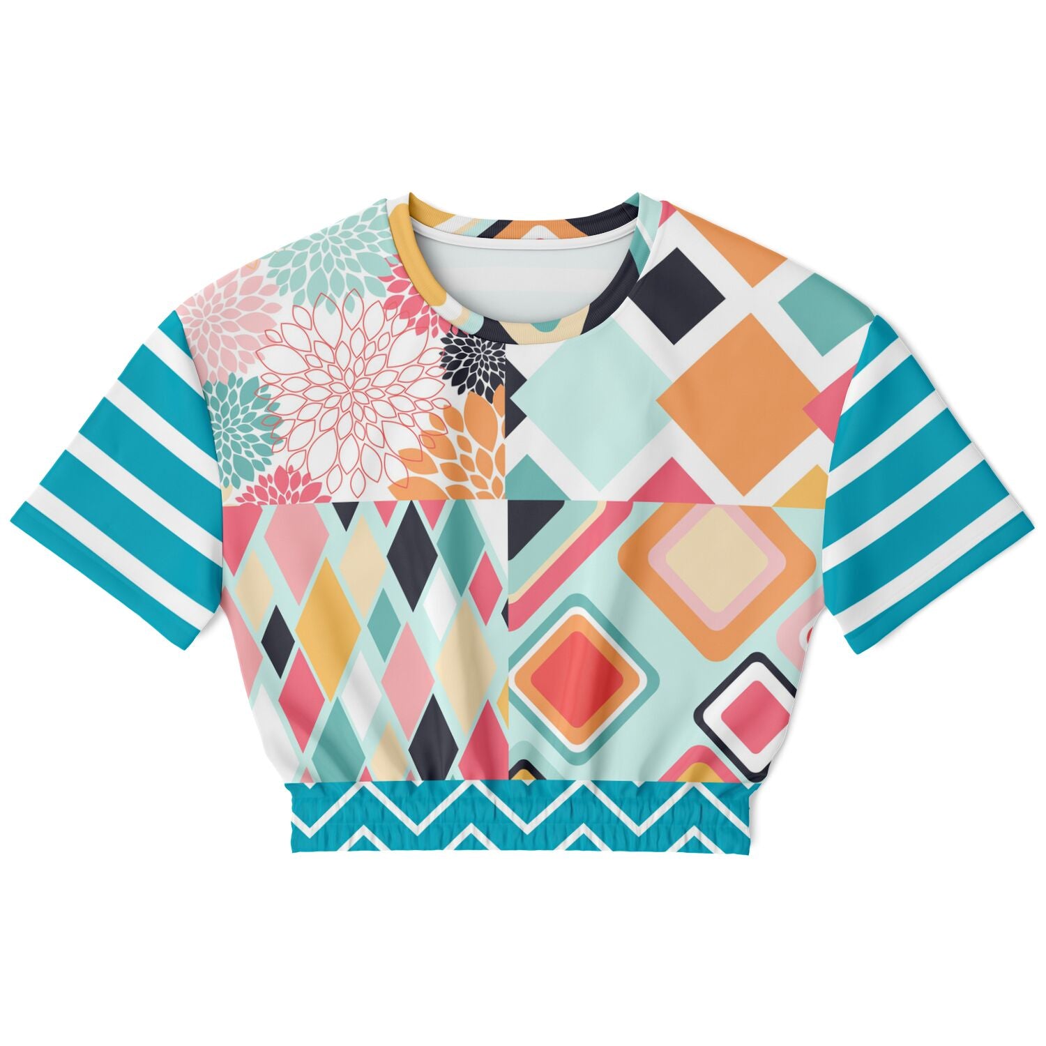 Mums the Word Eco-Poly Short Sleeve Cropped Pullover