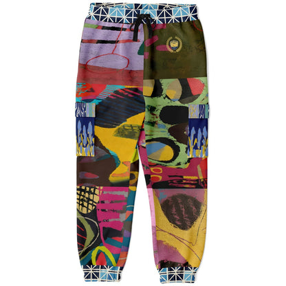 Beautiful Chaos Abstract Art Print Eco-Poly Cargo Joggers