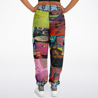 Beautiful Chaos Abstract Art Print Eco-Poly Cargo Joggers
