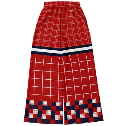 Best of Times - Worst of Times - Red 68 Rugby Eco-Poly Wide Leg Pants