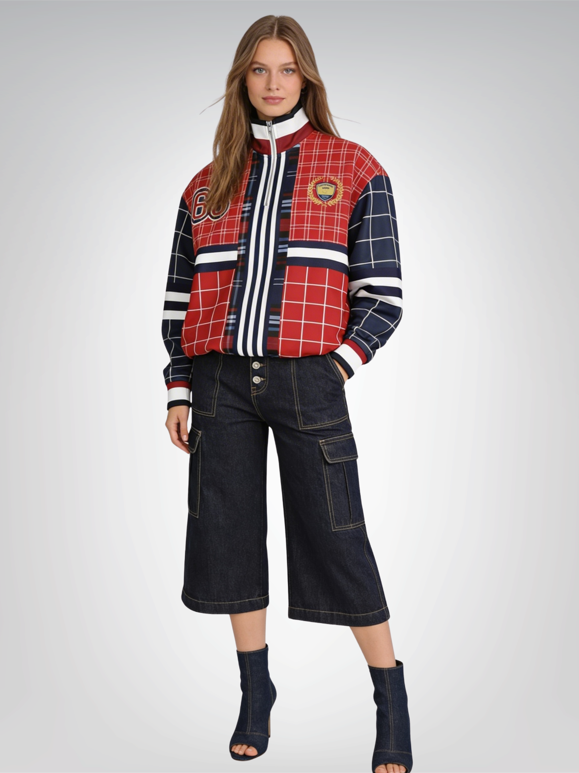 Best of Times - Worst of Times - Red 68 Rugby Heavyweight Oversized Quarter Zip Sweatshirt