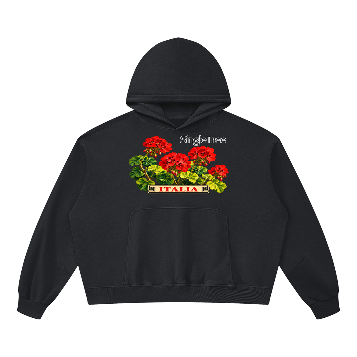 Amalfi in Springtime Unisex Boxy Vintage Washed Hoodie