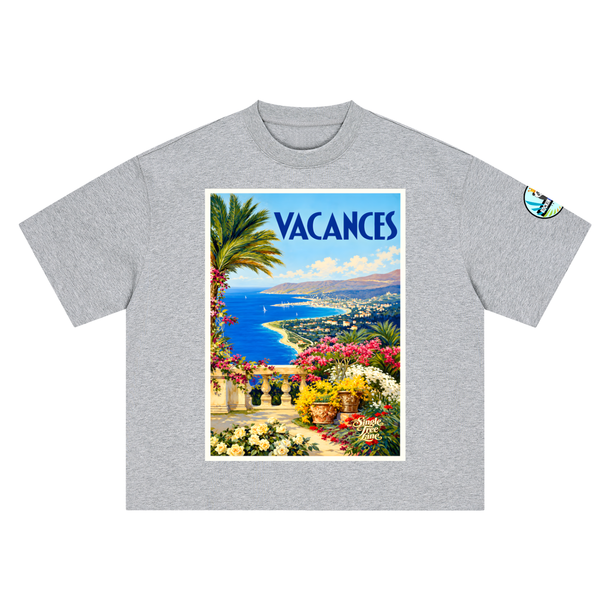 Vacances en Provence Boxy Oversized Unisex T-Shirt