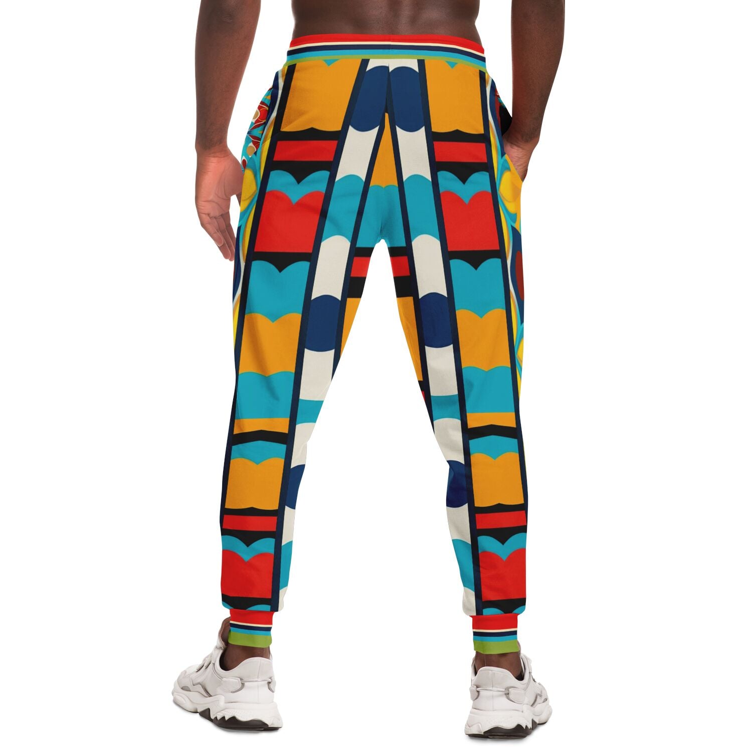 Big City Girl ATL Geometric Stripe Eco-Poly Unisex Joggers