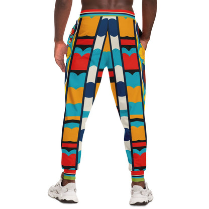 Big City Girl ATL Geometric Stripe Eco-Poly Unisex Joggers