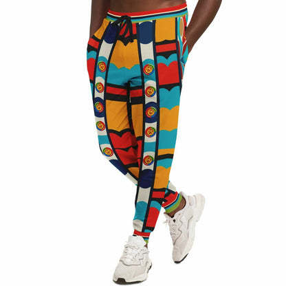 Big City Girl ATL Geometric Stripe Eco-Poly Unisex Joggers