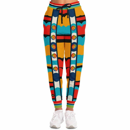 Big City Girl ATL Geometric Stripe Eco-Poly Unisex Joggers