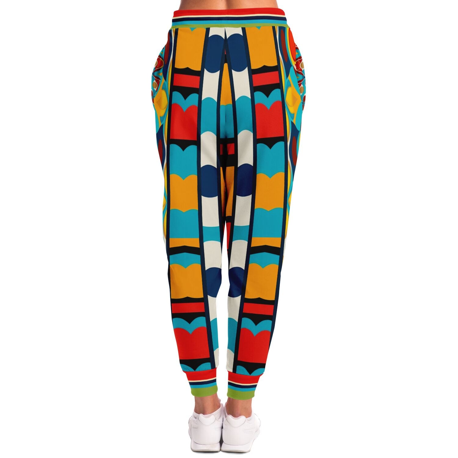 Big City Girl ATL Geometric Stripe Eco-Poly Unisex Joggers