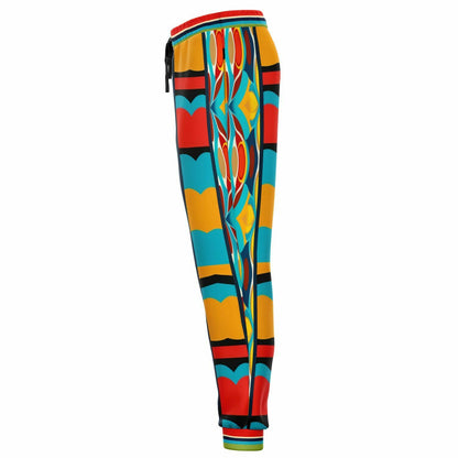 Big City Girl ATL Geometric Stripe Eco-Poly Unisex Joggers