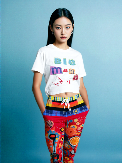 Girl in Perspective Abstract Print Eco-Poly Unisex Joggers