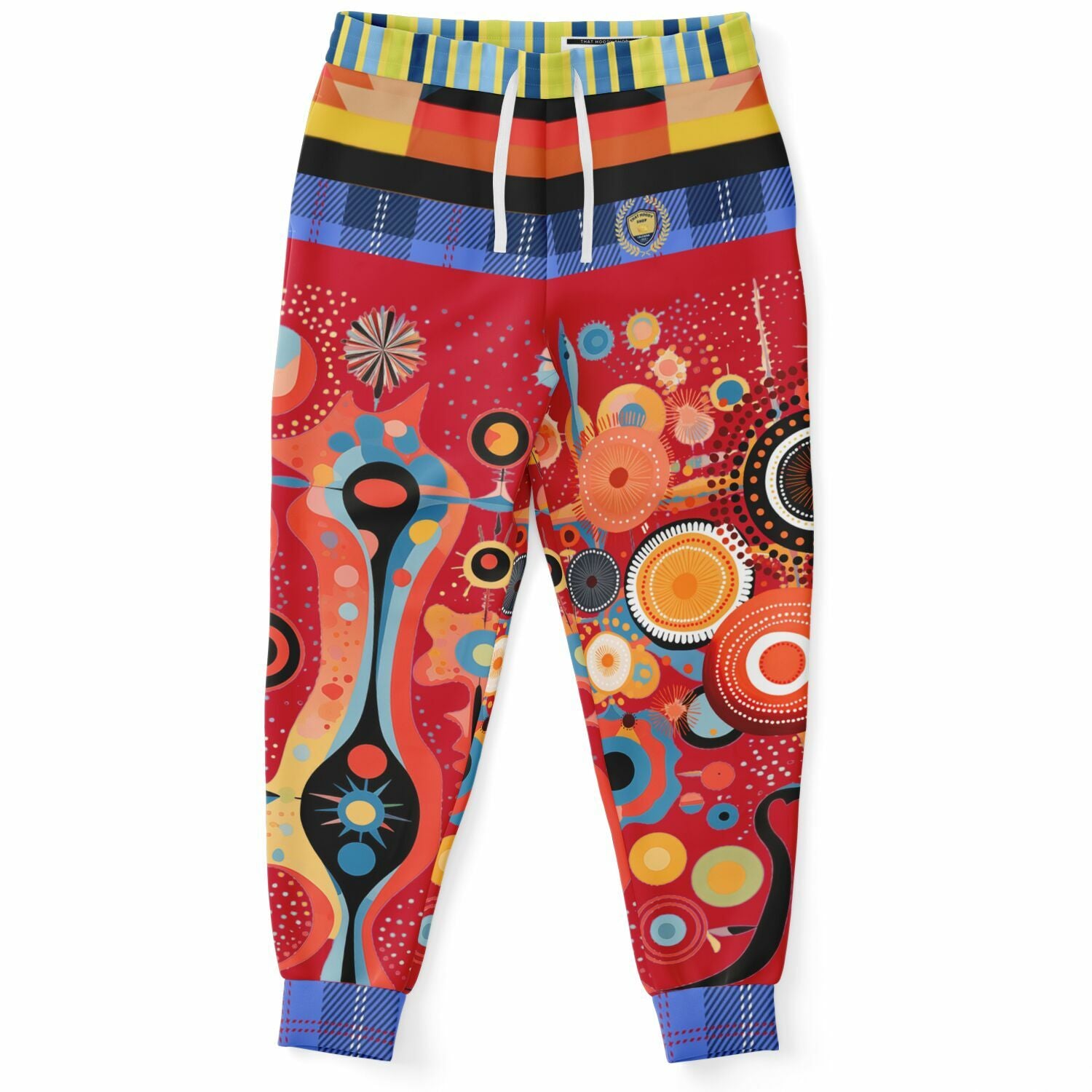 Girl in Perspective Abstract Print Eco-Poly Unisex Joggers