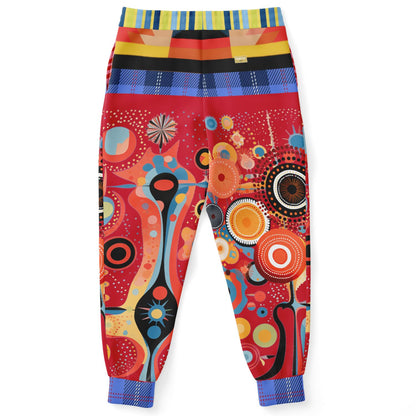 Girl in Perspective Abstract Print Eco-Poly Unisex Joggers